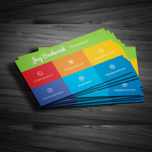Single Side Visiting Card
